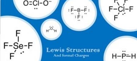 Lewis Structures of molecules are shown on a white and blue background to introduce the video which will guide through drawing Lewis Structures and calculating formal charges for Iodine fluoride and iodine trifluoride